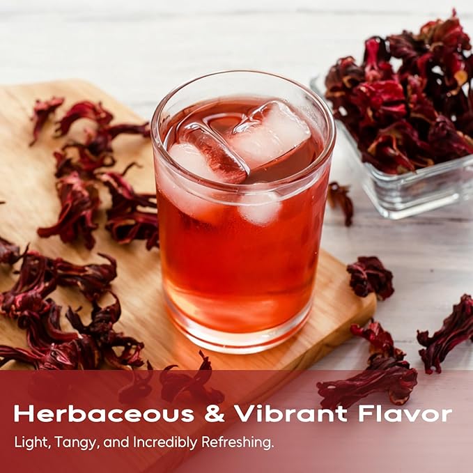 FullChea - Hibiscus Tea Bags, 120 Counts - Te De Flor de Jamaica, Hibiscus Flowers Tea for Daily Wellness - Non-GMO - Caffeine-free - Rich in Antioxidants & Support Digestion