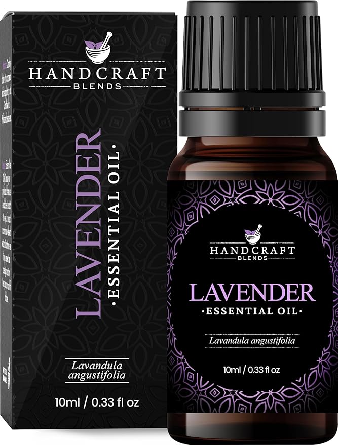Handcraft Blends Lavender Essential Oil – 0.33 Fl Oz – 100% Pure and Natural – Premium Grade Essential Oil for Diffuser and Aromatherapy, Skin, Massage, Candle and Soap Making Fragrance