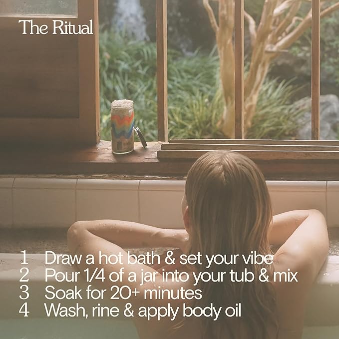 Bathing Culture, Organic Big Dipper Mineral Salt Bath, Epsom Salt and Dead Sea Salts, Aromatherapy Bath Salts, Jojoba Oil, Natural, Biodegradable, Sustainable, Vegan Personal Care, 8 oz, 227 g