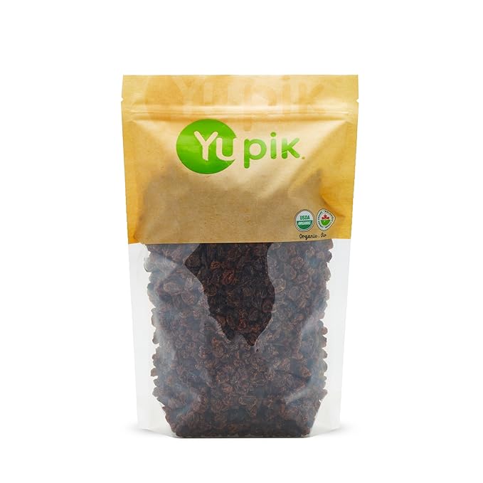 Yupik Organic California Flame Raisins, 2.2 lb, Kosher, Non-GMO, Vegan, Whole Dried Fruits, Naturally Sweet, No Added Sugar, Seedless, Healthy Snacks, Fruity Topping & Inclusion, Ideal for Baking