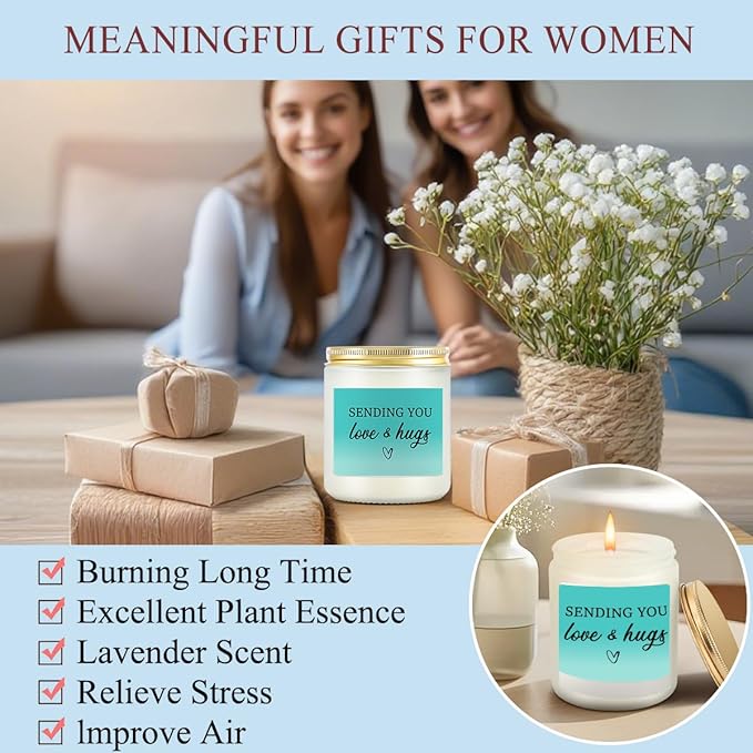 Insparational Self Care Birthday Gifts for Women, Thank You Get Well Soon Thinking of You Gifts for Women, Grandma Friends Sister Christmas Wine Tumbler Makeup Bag Scented Candle Bracelet Basket