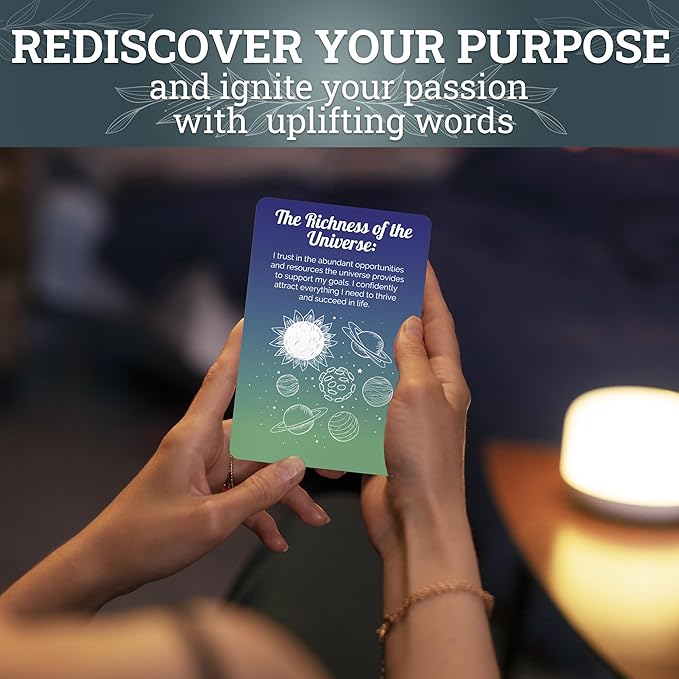 QUOKKA Rethink 95 Positive Affirmation Cards for Mindfulness | Inspirational Motivational Cards for Women, Men, Teens for Stress Anxiety Relief and Mental Wellness | Durable Self Care Card Set