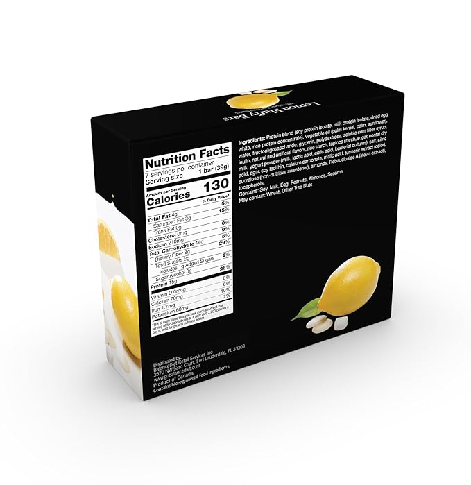 BalanceDiet™ | Protein Bar | 15g of Protein | Low Carb | 7 Bar Box (Lemon Fluffy) (Pack of 2)