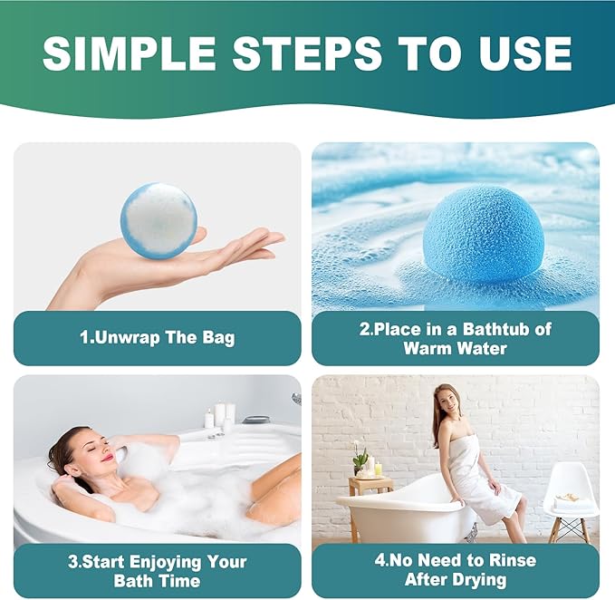 Bath Bombs for Women Mom Her Set, Christmas Stocking Stuffers for Teen Gifts - 12Pack Handmade Natural & Organic, Spa Relaxing Birthday Gifts for Men, Aromatherapy Bubble Bath, White Elephant Gifts