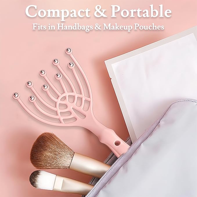 GSHOW Head Scalp Massager Hair Scratcher Massage Comb Portable Scalp Stress Relax Tool