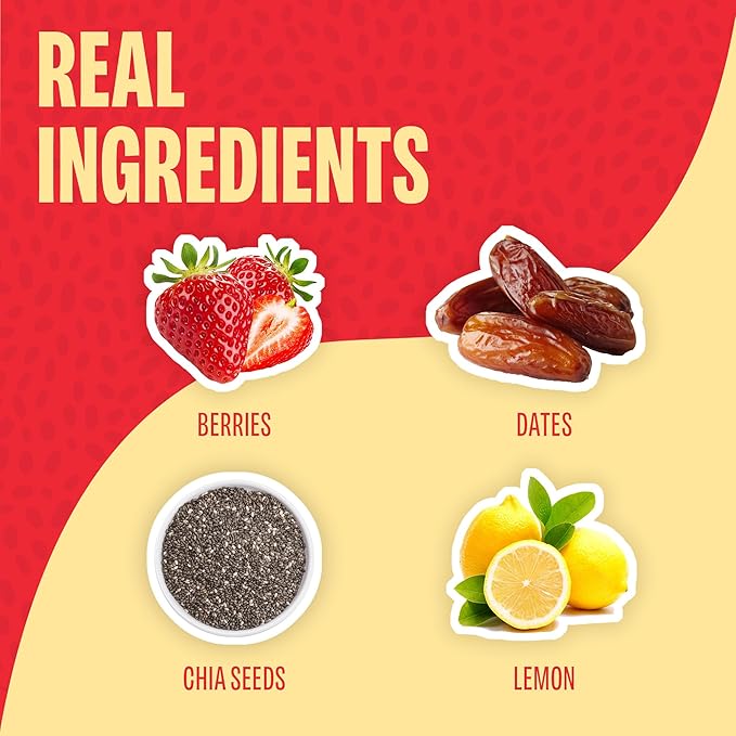 Smash Foods Energy Bites | Variety Pack | 5 Gluten-Free Vegan Snack Balls with No Sugar Added | Protein, Superfood Jam, Chia Seeds | On-the-Go Convenience | 8 Packs