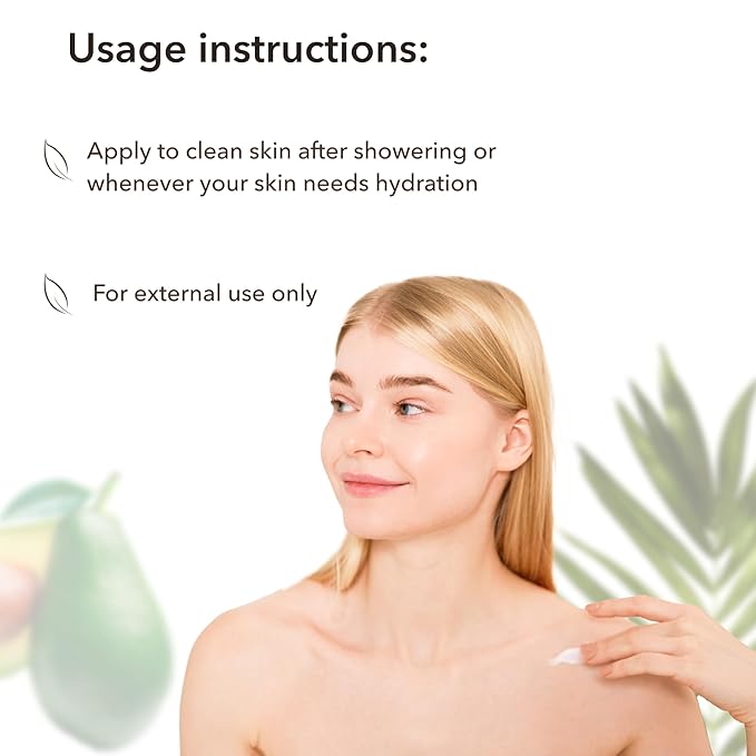 Body Lotion with Organic Avocado – Deep Nutrition, 96.3% Natural, Vegan Moisturizer with Avocado & Olive Oils, Hydrating Lotion for Dry Skin, 8.5 Fl Oz - ECOLATIER