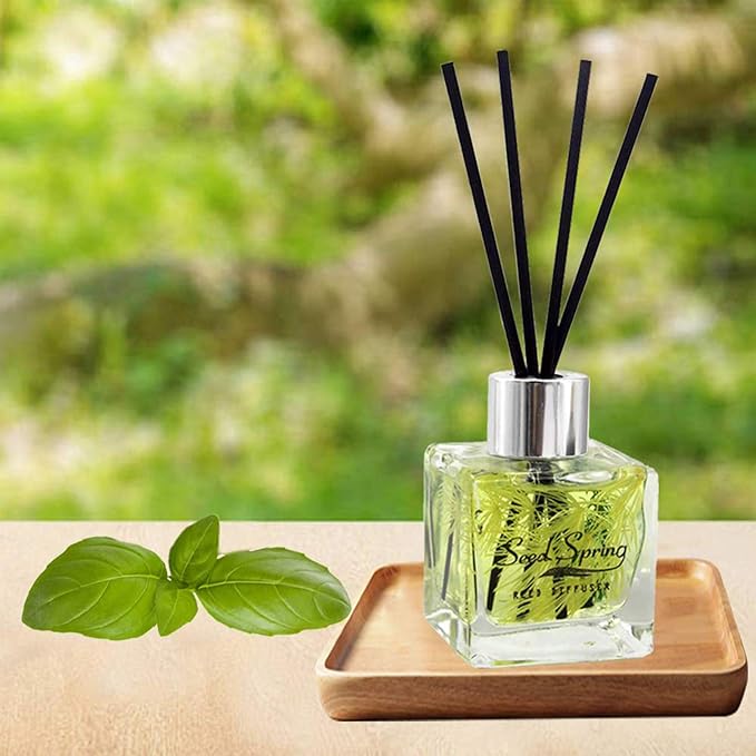 Reed Diffuser Set with Sticks,Vanilla Scent Oil for Bedroom Office Gym and Stress Relief, Home Fragrance Products 50 ml / 1.7 oz