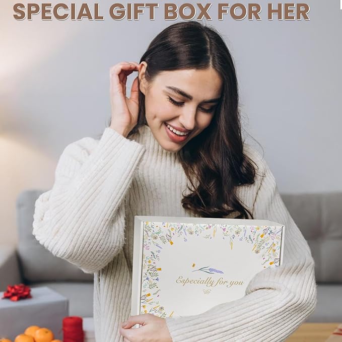 Get Well Gifts for Women Care Package - Surgery Recovery & Chemo Comfort Box, Feel Better Basket for Her After Miscarriage or Illness,Surgery Cancer, Encouraging Self-Care Gift(Green Khaki)