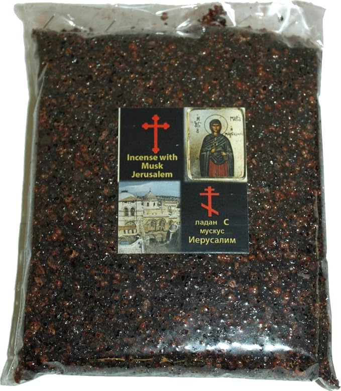 Holy Land Market Jerusalem Crushed and Sealed Flower Incense from The Holy Land (Musk, 9 Ounces)