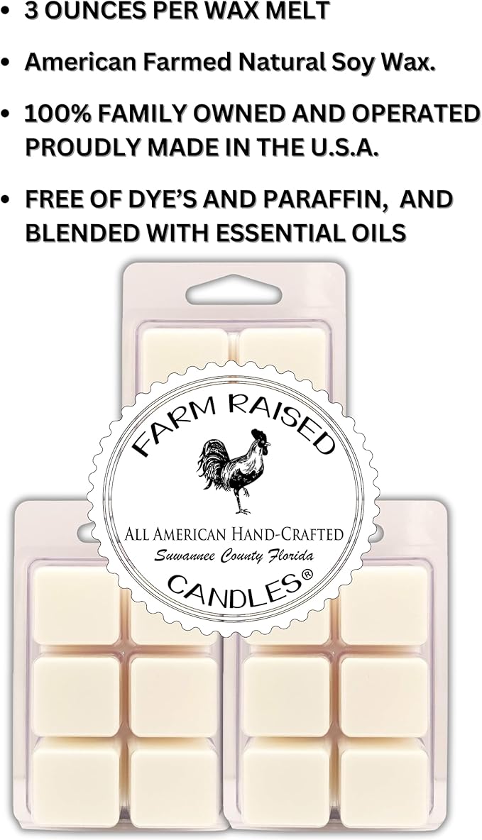 Farm Raised Candles – Resort Soy Wax Melts – USA Made, Hand-Crafted Soy (3 Pack, Grand Resort 3 Pack)