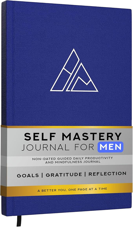 Self-Mastery Journal for Men - Gratitude Journals – 5 Minute Journal - Reflection Manifestation Journals for Mindfulness – Self Care Journal – Goal/Guided Gratitude Journal for Women & Men