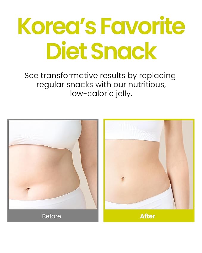 Jadamsun Konjac Jelly Juice (Lime, 10 pcs) - Delicious Low-Calorie Healthy Korean Snack, Drinkable Fruit Snack, Sugar-Free, Vegan, Gluten-Free