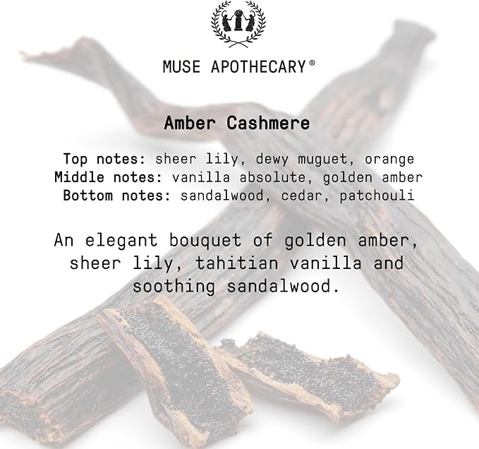 Muse Apothecary Linen Ritual - Aromatic, Soothing, and Relaxing Linen Mist, Laundry and Fabric Spray - Infused with Aromatherapy Essential Oils - 4 oz, Amber Cashmere, 2 Pack