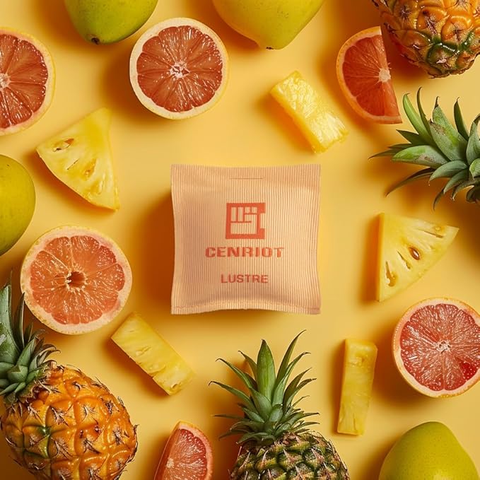 Car Air Freshener(Lustre)-Long Lasting Scented Sachet, Luxury Car Fragrance Diffuser, Magnetic Vent Clip and Hanging Ribbon, Clean and Natural with Essential Oil, For Home Drawer and Closet