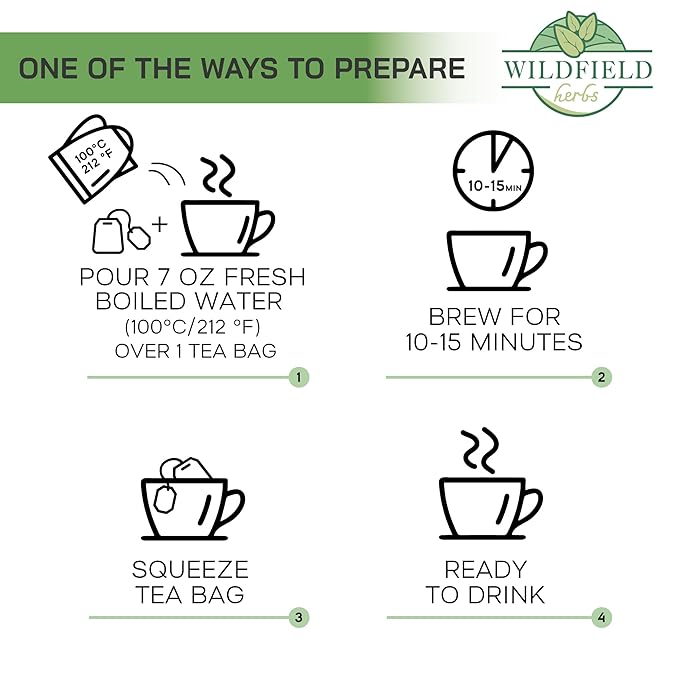 100 Bags Nettle Leaf Tea Ortiga Dried Nettle Herb Planta Bulk (Urtica Dioica) - 100 Count 1.5g Tea Bags Herb Hojas De Ortiga