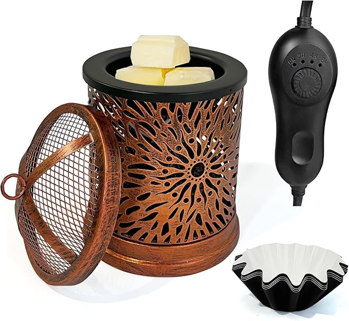 LIFFY Wax Melt Candle Warmer - Electric Melter with Lamp & Timer, Fragrance Warmer, Oil Burner, Aromatherapy Essential for Home & Office, Melt Warmer for Scented Wax Gift & Decor