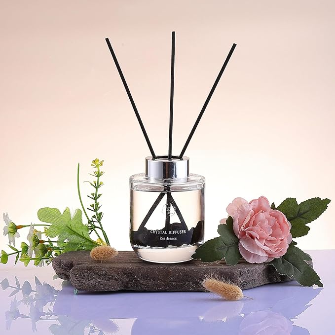 Reed Diffuser Set, Pretty Valley Home Diffuser 100Ml / 3.52 fl OZ Gift Box - Includes Reed Diffuser Sticks, Long Lasting Fragrance Oil and Glass Bottle for Office Living Room Decor (Resilience)