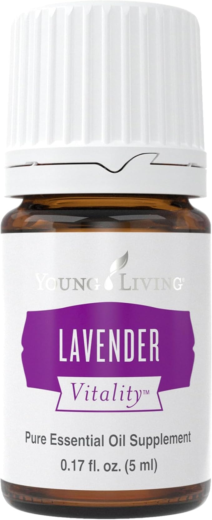 Young Living Vitality Lavender Essential Oil 5ml Bottle - Calming Floral Flavor - 100% Pure - Steam Distilled - Add a floral flavor to Foods and Beverages