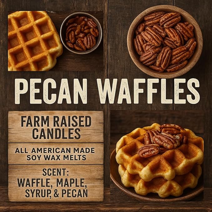 Farm Raised Candles – Farm Fresh - American Soy Wax Melts - Fall Wax Melts Variety 1 LB Bundle (5 Packs, 16 oz) – Hand-Poured Soy Wax Cubes – Apple, Cinnamon, Pumpkin, Pecan Waffles