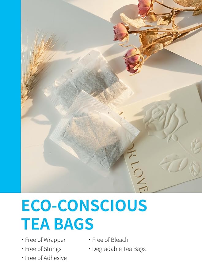 TeeLux Peppermint Tea Bags, Natural Peppermint Herbal Tea, Refreshing & Soothing Mint Tea, Caffeine Free, 100 Count