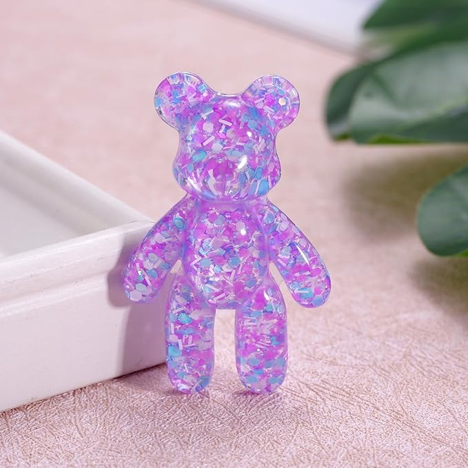 Pocket Bear Hug, Anxiety Relief, Mental Health Positivity, Autism Fidget, Stress Relief for Her, Comforting Gift for Son Daughter Back to School, Purple