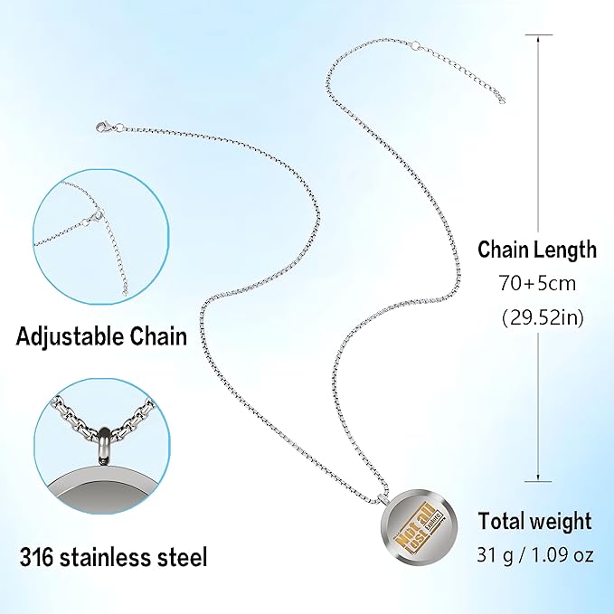 Dinosaur Aromatherapy Essential Oil Diffuser Necklace,Aromatherapy Diffuser Stainless Steel Pendant,for Men and Women,Portable,Suitable for Yoga,Meditation,Travel,Stress Relief Gift(Silver 30mm)