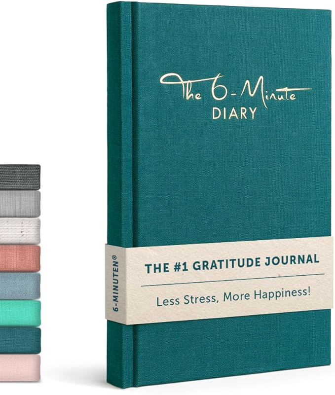 6-Minute Diary – 3-Million-User Gratitude Journal for Women & Men with Prompts – Guided Self Care Book Based on Positive Psychology – Daily Manifestation