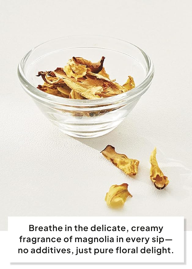 Korean Food, KKOKDAM Original Magnolia Flower Tea, Decaf Floral Blend, Fully Natural Flowers, No Caffeine, Sugar Free, Zero Calories, Made in Korea,10g