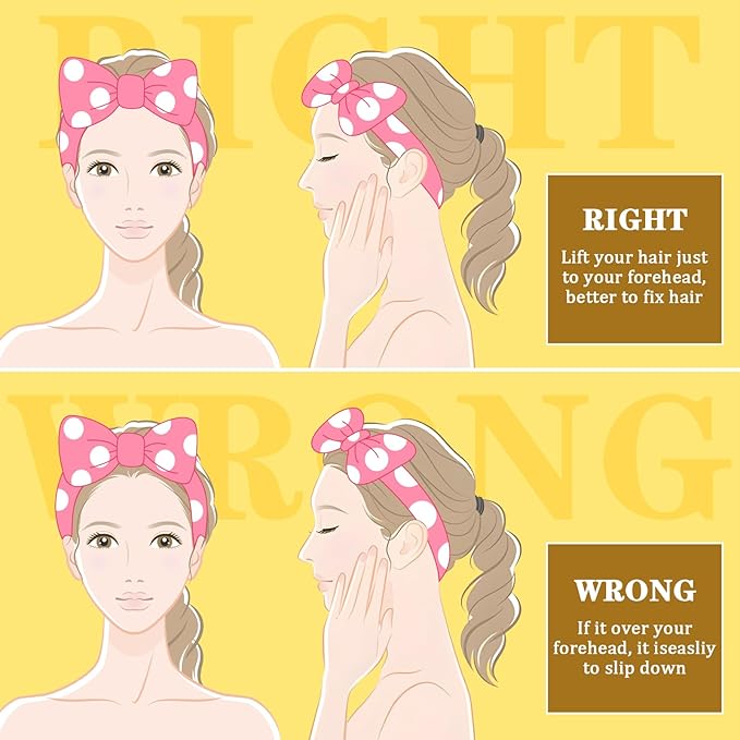 24 Pcs Spa Headband Bulk for Christmas Stocking Stuffers, Women Girls Bow Makeup Hairband Gifts Soft Flannel Headband for Washing Face Skincare Slumber Bachelorette Party Supplies Teen Party Favors