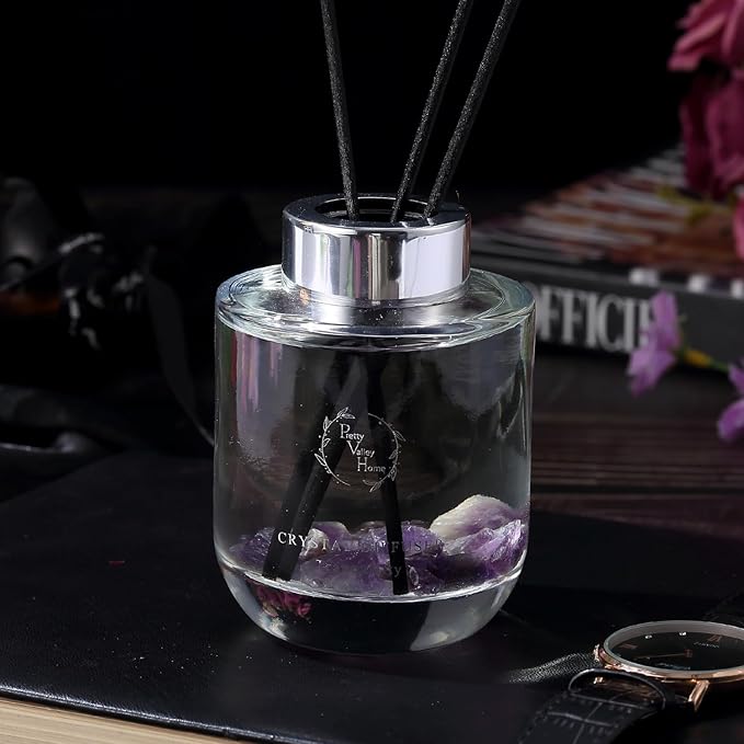 Reed Diffuser Set, Pretty Valley Home Diffuser 100Ml / 3.52 fl OZ Gift Box - Includes Reed Diffuser Sticks, Long Lasting Fragrance Oil and Glass Bottle for Office Living Room Decor (Tranquility)