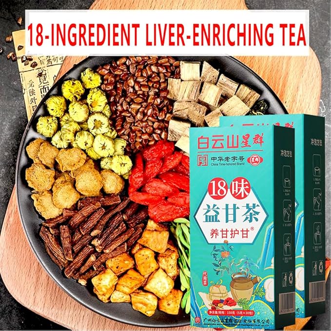 18 Flavors Liver Care Tea, Herbal Tea for Liver - Nourish and Support Your Liver Health (60PCS)