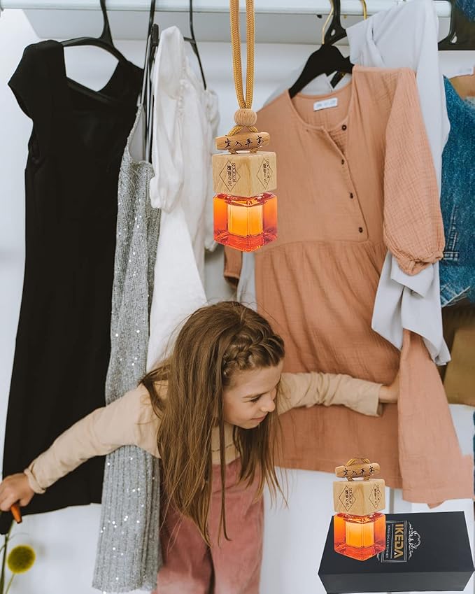 Car Air Freshener 8ml Nature Scents | 45-Days Long-Lasting Fragrance | Automotive Hanging Diffuser Bottles | Remove Auto Odor Fresh Air for Men Home Deodorizer (1pcs, Memory)