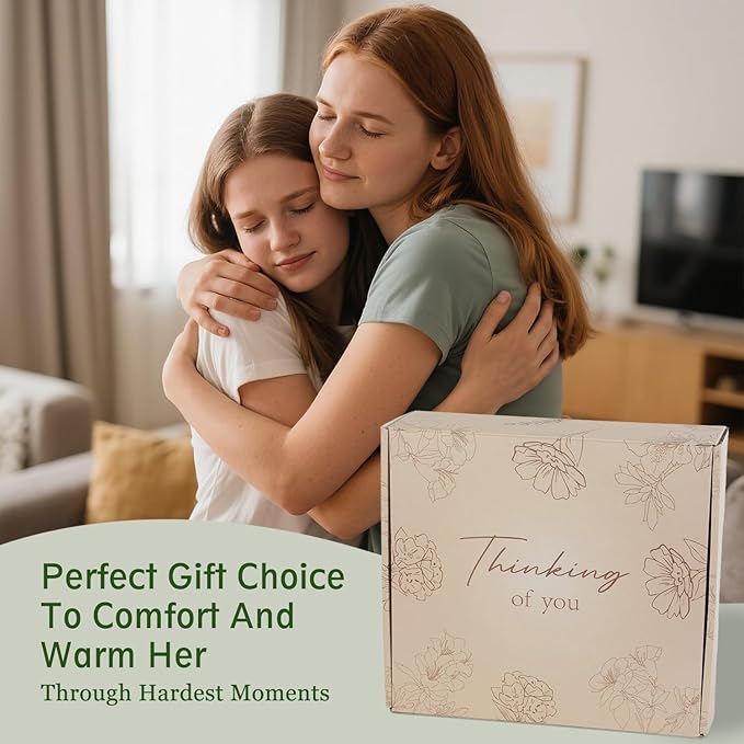 Thinking Of You Gifts For Women, Comfort Gifts, Get Well Soon Gift Baskets For Women, Sunflower Set, Self Care Package, Condolences Gift Basket For Loss, Feel Better, Relaxation, Sympathy, Chemo