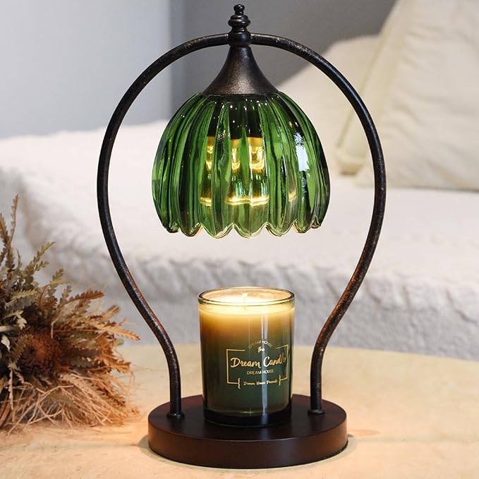 Timer Candle Warmer Lamp: Dimmable Candle Warmer Wax Melts Warmers for Jar Candles with 2 Bulbs, Birthday Gifts for Men Women, House Warming Gifts New Home Decor for Bedroom Living Room