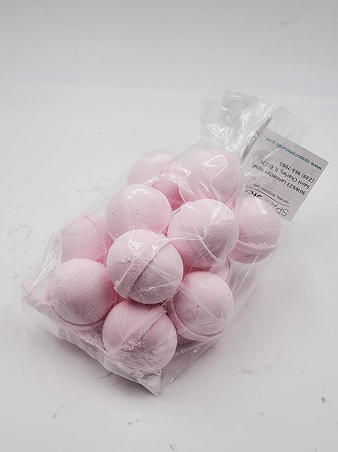 Spa Pure Cotton Candy Bath Bombs: Fizzies Made in USA with Shea Butter, Ultra Moisturizing, Great for Dry Skin, All Skin Types (14 Count) Pack of 1