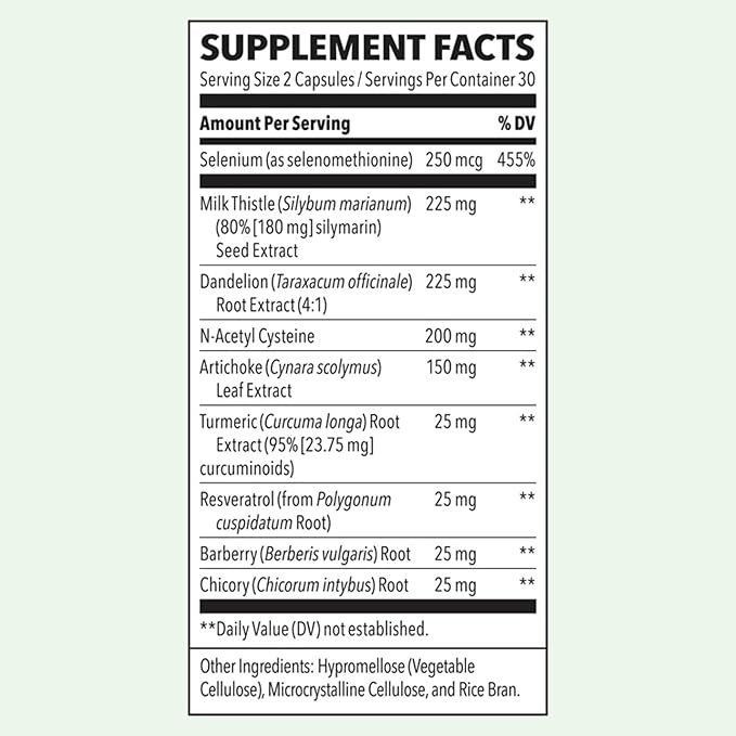 LifeSeasons Puri-T - Liver Cleanse & Detox Support Supplement - Resveratrol N-Acetyl Cysteine Milk Thistle Artichoke & Turmeric - Supports Tissue Regeneration & Healthy Bile - 60 Capsules (Pack of 2)