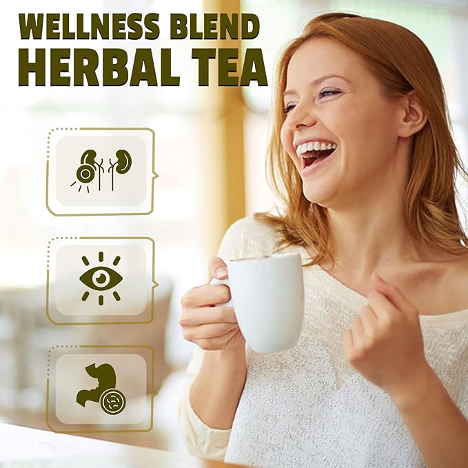 Jarteela - Chrysanthemum Cassia Seed Tea Bags - 5g x 25 Count - Chrysanthemum Blend Herbal Tea with Goji Berry, Burdock Root, Honeysuckle, Osmanthus - Support Overall Health