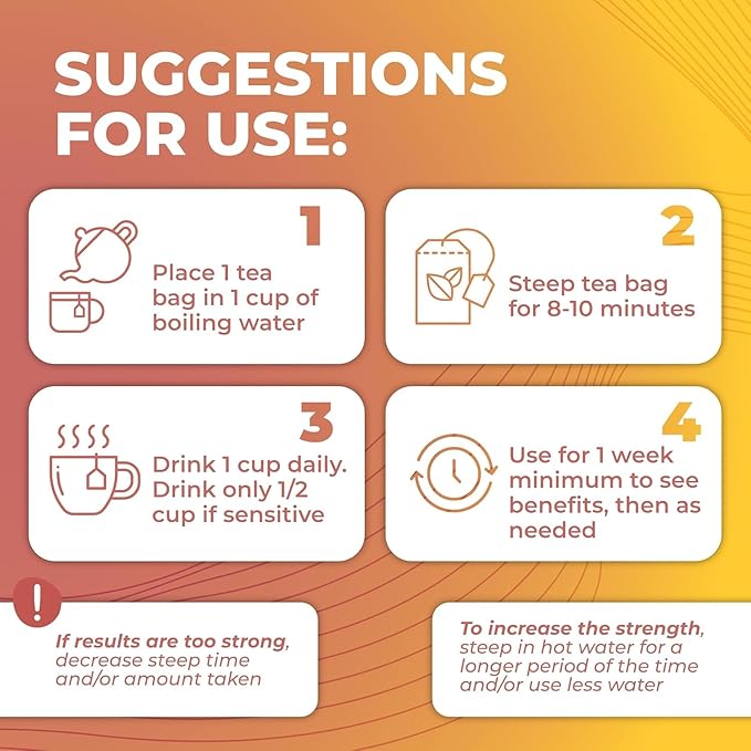 Total Tea SIimming Detox Tea Caffeine Free - 25 Day Detox - Herbal Tea with Chamomile, Hibiscus Tea & Ginger Root for Colon Cleanse – Natural Citrus & Cinnamon Herbal Tea for Digestive Health