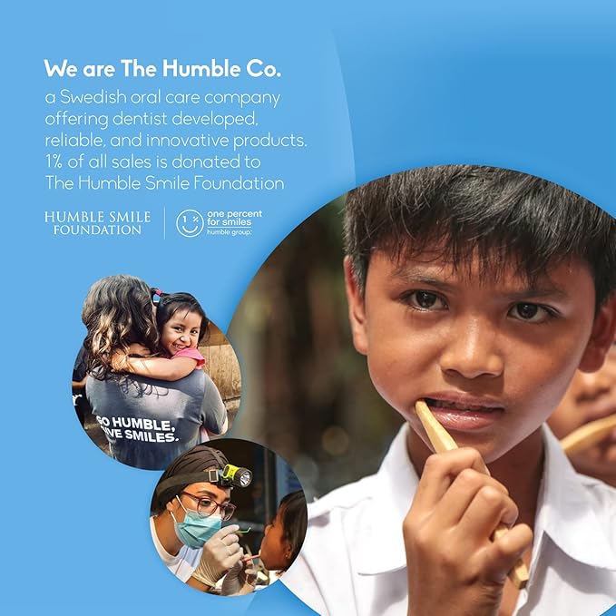 The Humble Co. Floss Picks (200 Count) – Plant Based Dental Floss Picks for Superior Oral Care, Dental Hygiene, and Gum Health, Cruelty Free Tooth Floss Picks (Charcoal, Single Thread)