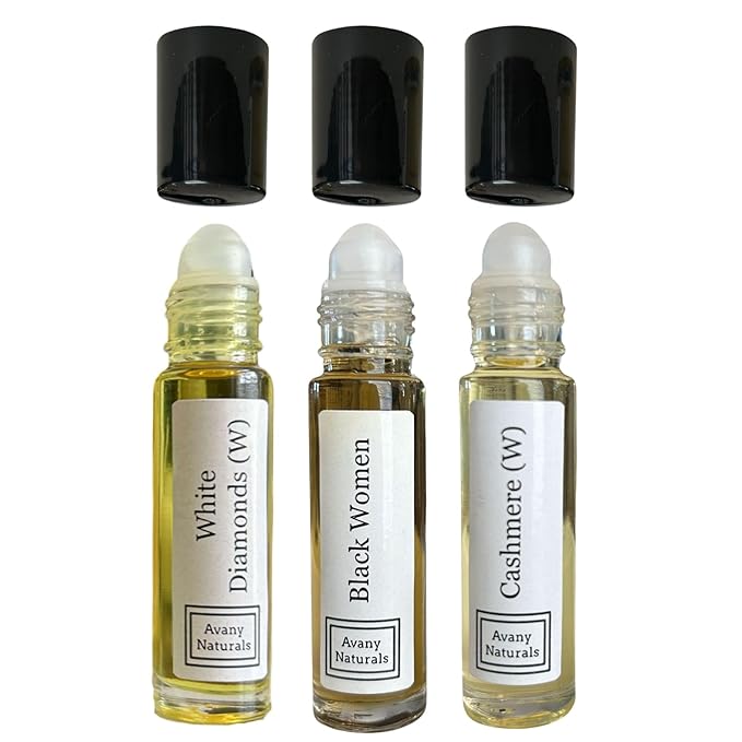 3 Pc Womens Gift Set, Fragrance Oil For Women, Roll On Body Oil, Perfume Samples, Fragrance Oil, Gift For Her, Perfume Oil Sampler, Gift Box (Floral)