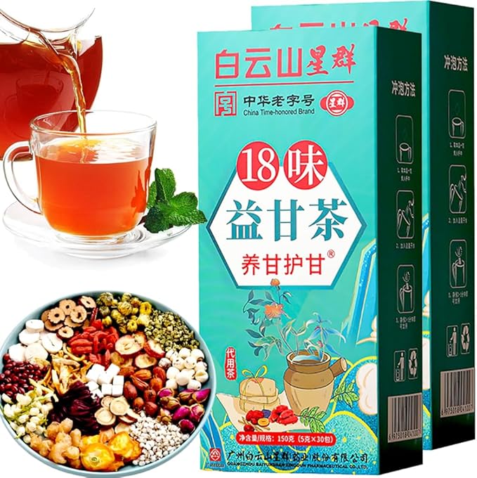 18 Flavors Liver Care Tea, Herbal Tea for Liver - Nourish and Support Your Liver Health (60PCS)