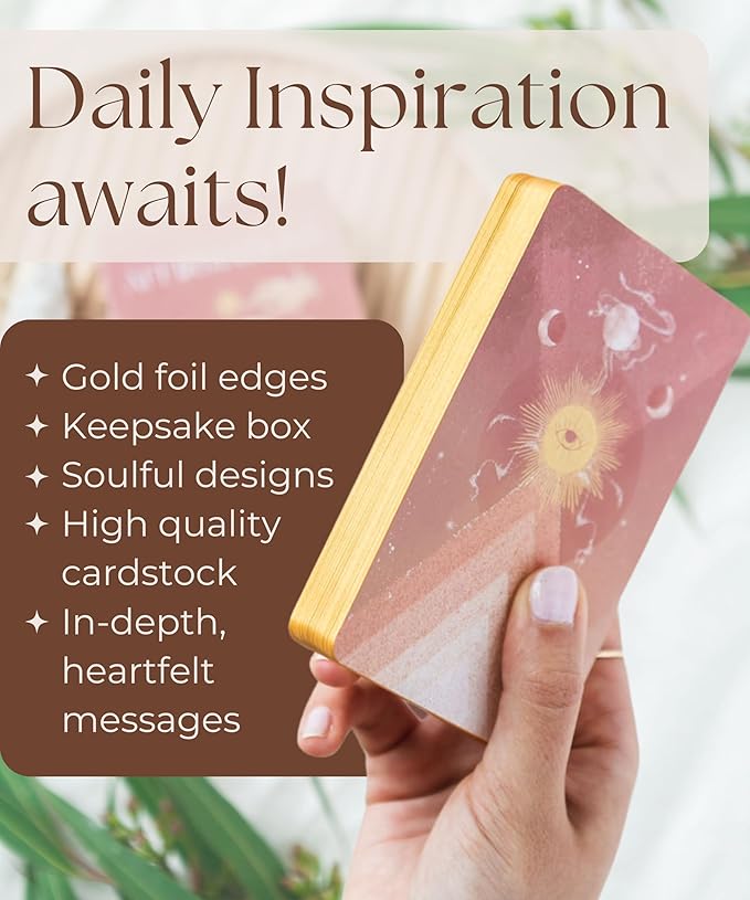 THE MINDFUL COLLECTIVE Positive Affirmation Cards for Women - 36 Daily Affirmations for Women. Motivational Mindfulness Cards, Inspirational Self Care Spiritual Gifts for Astrology, Zodiac