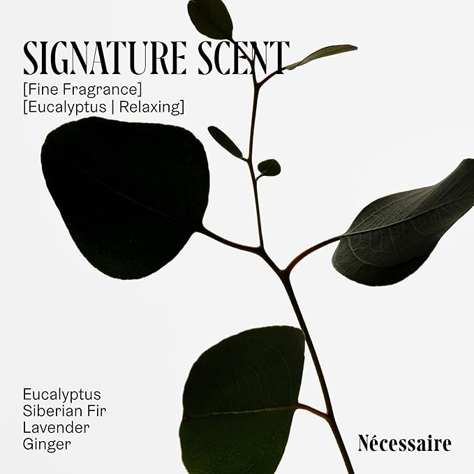 Nécessaire Eucalyptus Body Essentials Set – Travel-Size Body Wash, Body Lotion + Deodorant | For Women + Men | Dermatologist-Tested. Hypoallergenic. Vegan | Aluminum-Free Deodorant