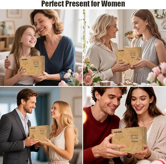 12 Pcs Bath Bombs for Women,Refreshing Relaxing Scents Lush Foam Womens Bath Balls for Moisturizing,Relaxing Mood,Smoothing and Soften Skin,Handmade Shower Bombs Gifts for Her Him,2 Oz/pcs