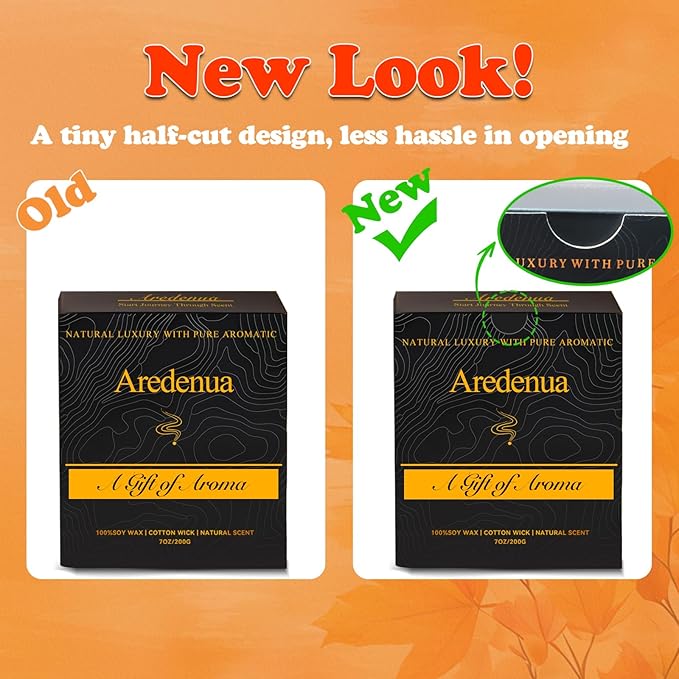 Amber Pumpkin Candle | Fall Pumpkin Candles - Scented Candle for Autumn, 7oz Soy Candles for Home Scented, 50 Hours Burn Time, Harvest Holiday/Halloween/Thanksgiving Fall Gifts for Women Men