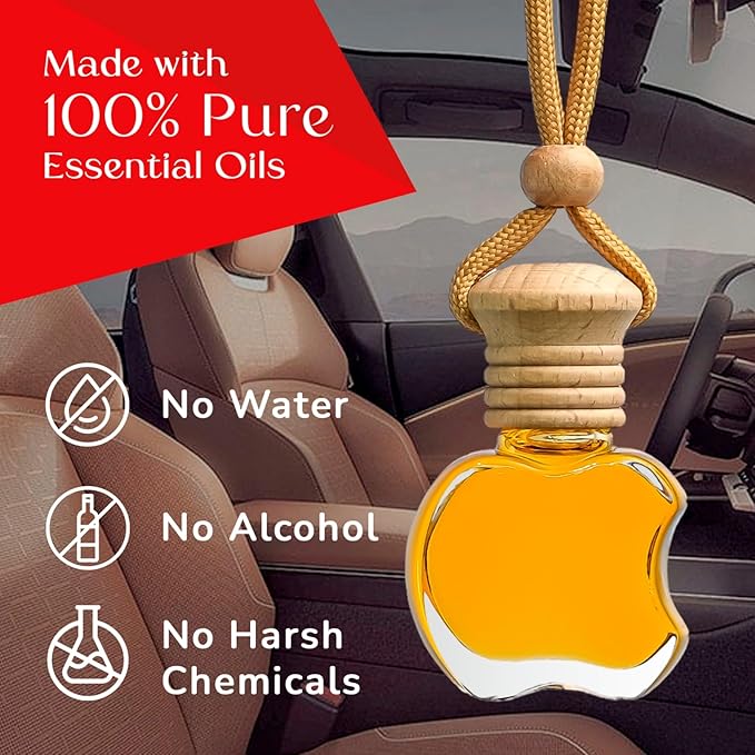 Kabod Premium Vanilla Car Air Freshener | Hanging Essential Oil Diffuser | Long-Lasting Natural Scent | Odor Eliminator | 10 ml