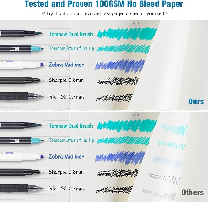 College Ruled Notebook, Large A4 Hardcover Leather Journal, 312 Numbered Pages Writing Journal, 100gsm No Bleed Paper, Lined Journal Notebook for Women Men School Office, 8.5''×11'', Blue