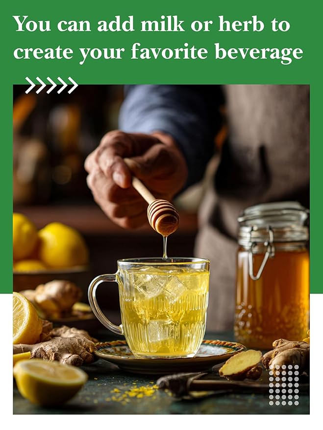 HYNTMYT Decaffeinated Lemon Ginger Green Tea Bags, CO₂ Decaf Green Tea with Lemon and Ginger, Refreshing and Revitalizing, 120 Count