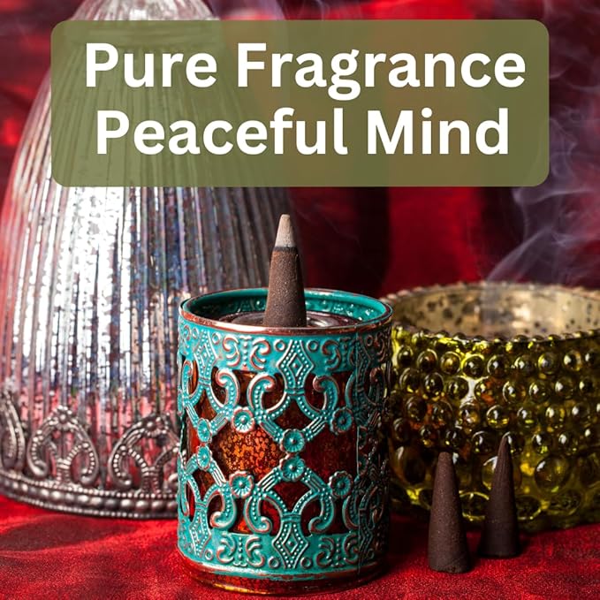 Yajna YLANG-YLANG 100%-Natural-Incense-Cones Handmade-Hand-Dipped Organic-Chemicals-Free for-Purification-Relaxation-Positivity-Yoga-Meditation The-Best-scents (20 Count)